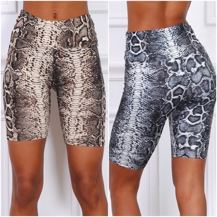 Ποδηλατικό Κολάν Ψηλόμεσο Snake Print