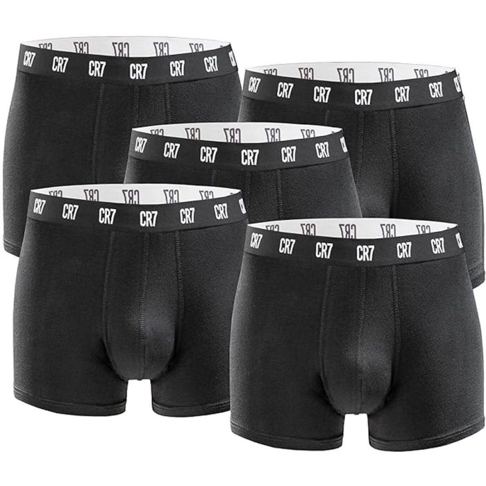 Cristiano Ronaldo Ανδρικά Μποξεράκια Μαύρα 5Pack