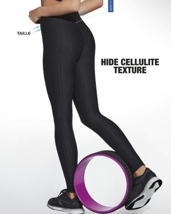 Push Up κολάν ψιλόμεσο με ανάγλυφη,κυψελωτή υφή.