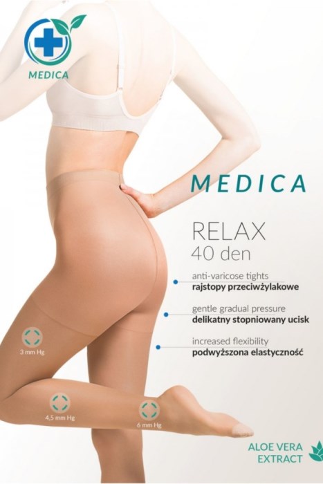 Καλσόν Διαβαθμισμένης Συμπίεσης 40den με Aloe Vera