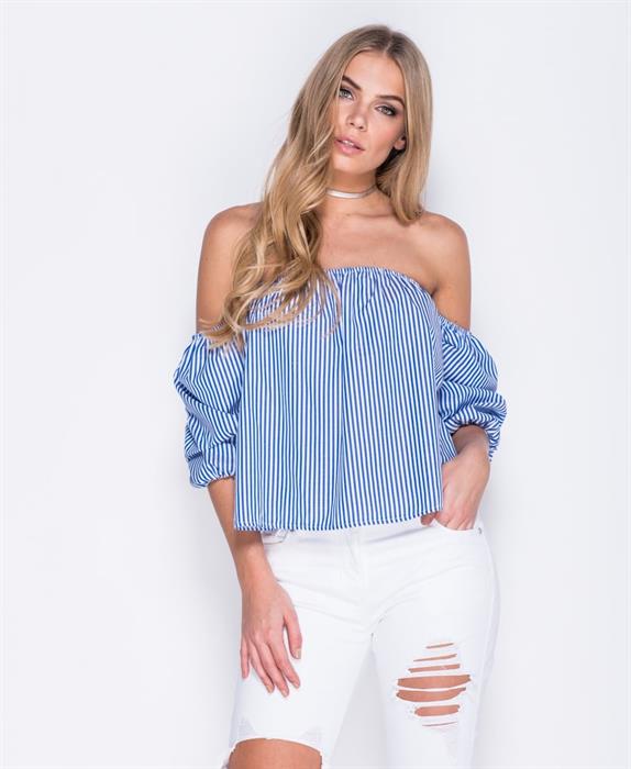 Bardot Crop Top