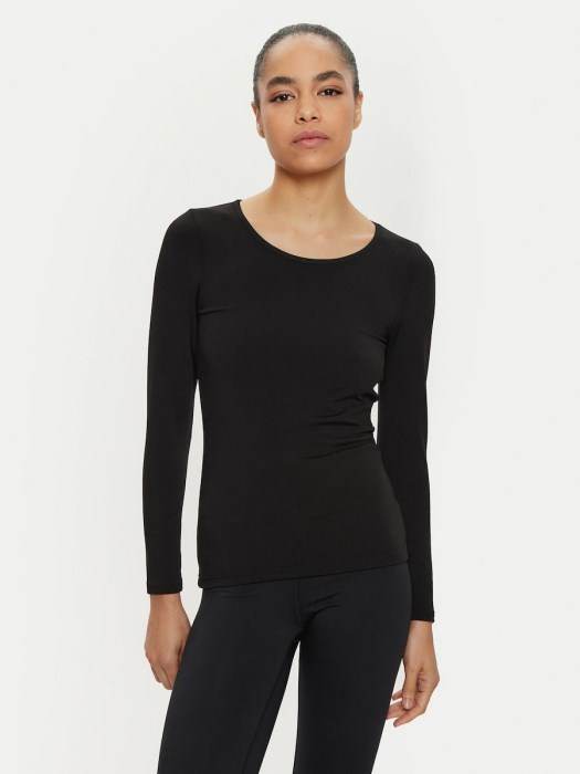 Γυναικεία Ισοθερμική Μακρυμάνικη Μπλούζα Μαύρη