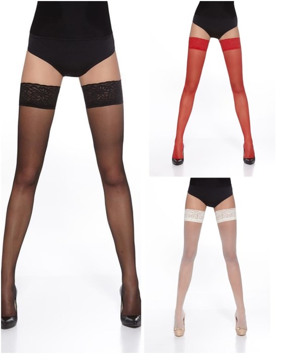 Κάλτσα με σιλικόνη 20den lycra.