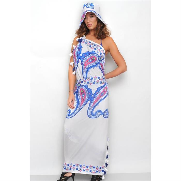 Πολύχρωμο Παρεό με Σχέδια MULTICOLOR Viscosa