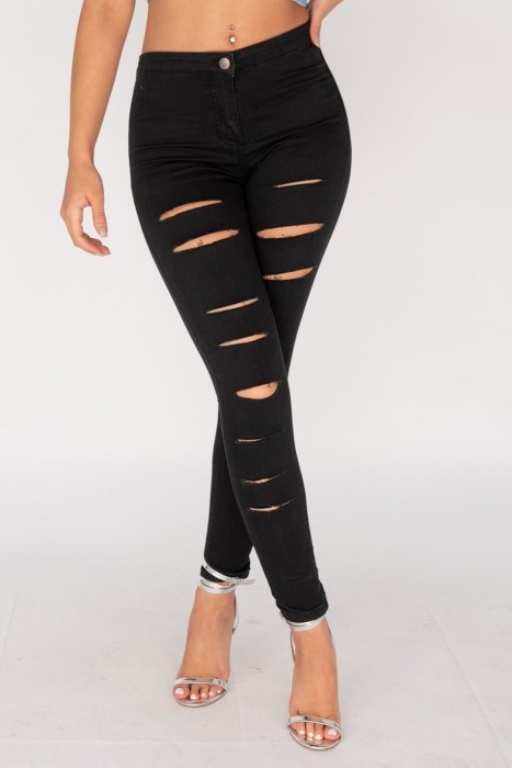 Γυναικείο παντελόνι skinny Τζιν ψηλόμεσο συσφικτικό
